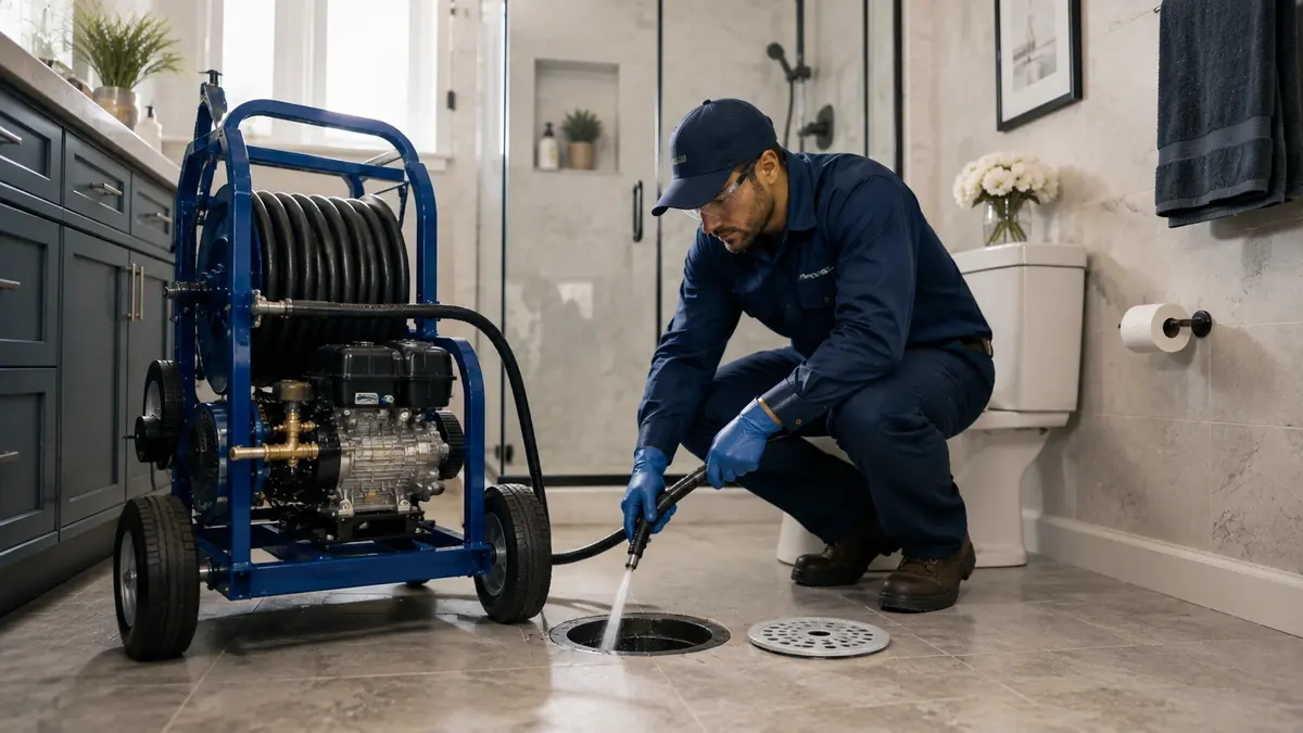 Bathroom Drain Hydro Jetting in Costa Mesa