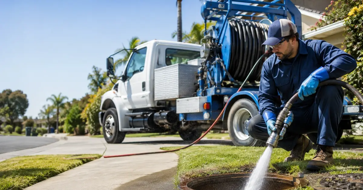 Hydro jet sewer cleaning Costa Mesa