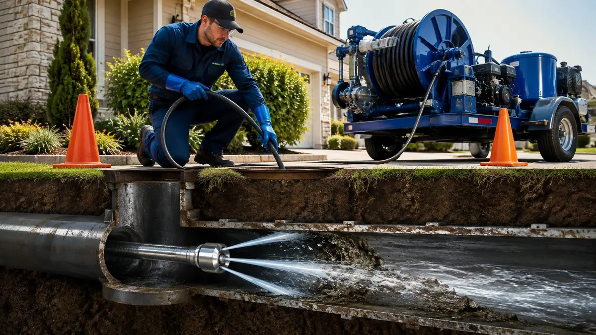 Main Sewer Line Hydro Jet Cleaning in Costa Mesa