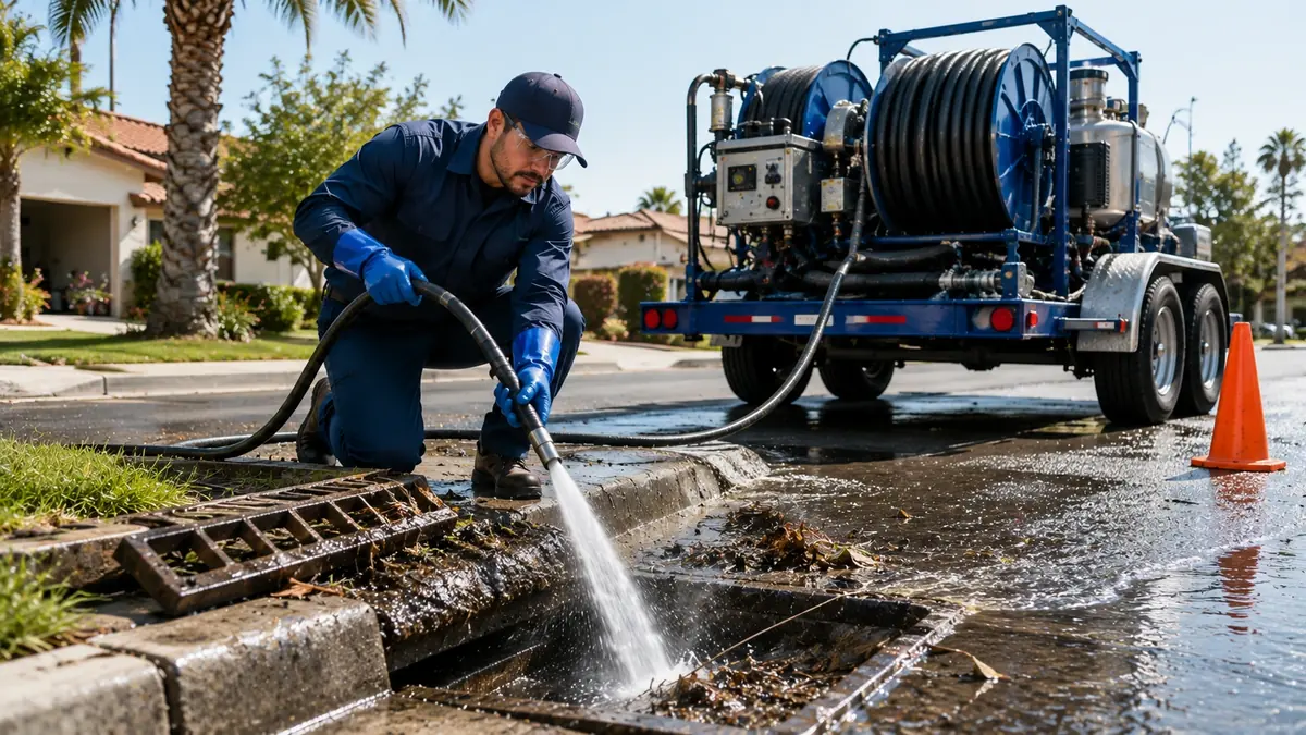 Storm Drain Hydro Jet Cleaning in Costa Mesa